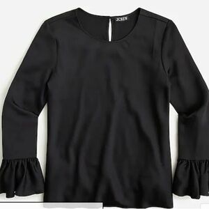 Jcrew Winter Garden Top - Black
